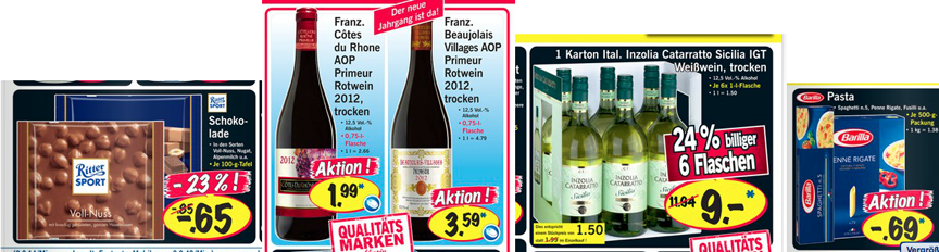 German grocery store flyer